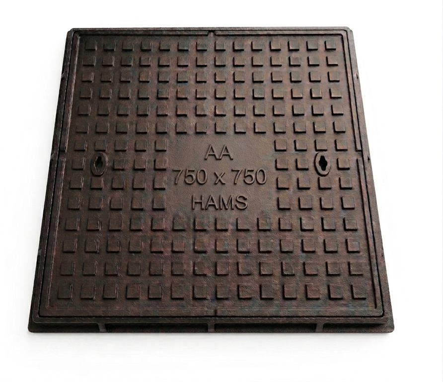 AA: 750mm x 750mm Cast-iron Double Seal Manhole cover with Frame - 5T — HAMS ENGINEERING (PVT) LTD