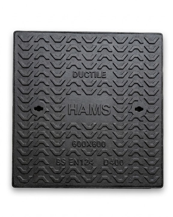 D400: 600mm x 600mm Clear open Double seal Ductile-iron Manhole cover with frame - 400Kn (40 Tonne)