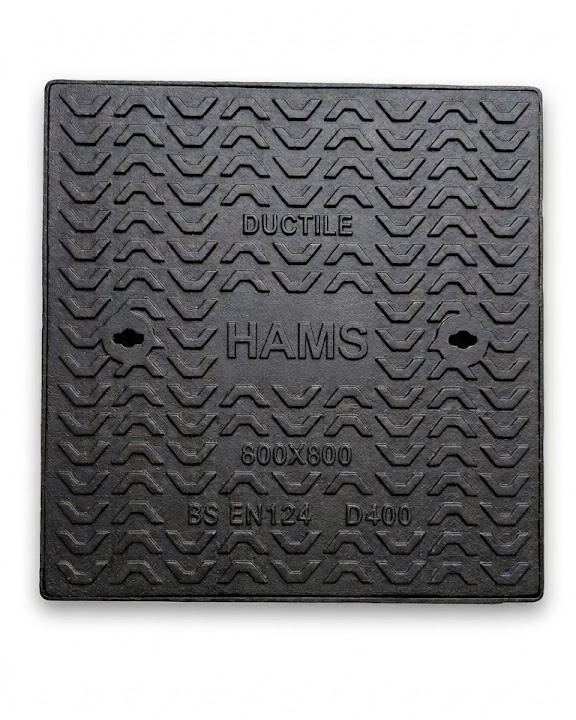 D400: 800mm x 800mm Clear open Double seal Ductile-iron Manhole cover with frame - 400Kn (40 Tonne)